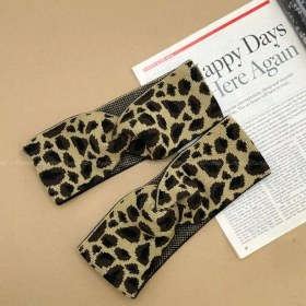 تصویر هدبند بافت پلنگی گره 