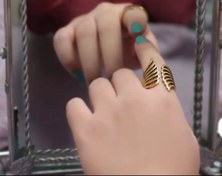 تصویر انگشتر فشن طرح بال فرشته استیل 