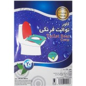 تصویر روکش یکبار مصرف توالت فرنگی مدل Toilet Cover بسته 100 عددی 