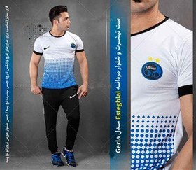 تصویر ست تیشرت و شلوار مردانه ورزشی طرح Esteghlal 