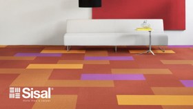 تصویر موکت تایلی اداری سیزال Colour Plank کد 95415 