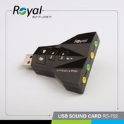 تصویر کارت صدا ROYAL USB RS-702 