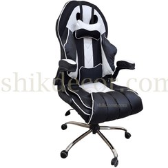 تصویر صندلی گیمینگ آریا مدل Xbox Series S طوسی دو اهرمه تنظمی 