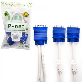 تصویر تبدیل 1 به 2 VGA ضخیم پی نت P-NET 