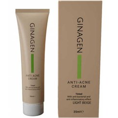 تصویر کرم ضد جوش ژیناژن رنگی 35 میل ا GinaGen Anti Acne Cream Tinted 35ml GinaGen Anti Acne Cream Tinted 35ml