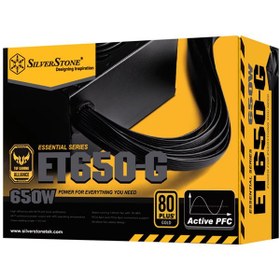 تصویر پاور کامپیوتر 650 وات سیلور استون مدل SST-ET650-G ا SilverStone ET650-G 650W Computer PSU SilverStone ET650-G 650W Computer PSU