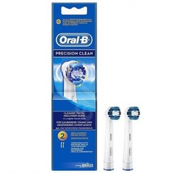 تصویر سری مسواک برقی اورال-بی مدل Precision Clean بسته 2 عددی Oral-B Precision Clean Replacement Brush Heads