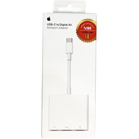 تصویر تبدیل لایتنینگ به HDMI اپل اصلی مدل Apple MD826 Apple MD826 Lightning To Digital AV Adapter