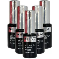 تصویر لاک ژل آیس دیسکو هیت HEAT 