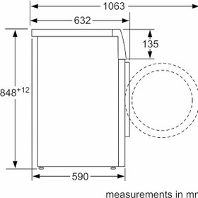 تصویر Bosch Series 6, Free-Standing Washing Machine, Front Loader, 10 kg, 1400 rpm, Home Connect for Remote Monitoring and Control, White, WAL28PH1GC, 1 Year Manufacturer Warranty 