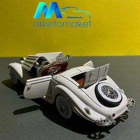 تصویر ماکت ماشین فلزی مرسدس بنز مدل 500k typ specialroadster 1936 Mercesed benz 500k typ specialroadster 1938 maisto 1/18