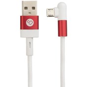 تصویر کابل تبدیل USB به microUSB پرووان مدل PCC405M طول 1 متر سفید کابل تبدیل