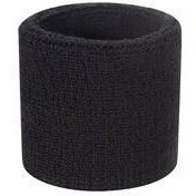 تصویر مچ بند ورزشی مشکی دستبند حوله سیاه اورجینال آوسا Avessa 