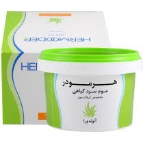 تصویر موم سرد هرمودر حاوی عصاره آلوئه ورا وزن 300گرم HERMOODER BOX COLD WAX ALOEVERA EXTRACT 330G