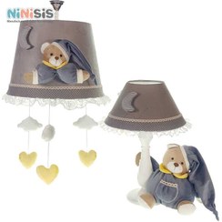 تصویر ست لوستر و آباژور اتاق کودک نی نی سیس مدل خرس نانان 