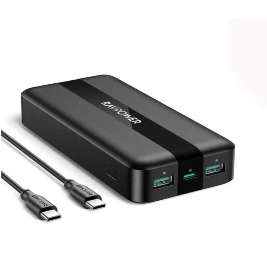 خرید و قیمت پاوربانک 20000 میلی‌آمپری راوپاور 20 وات مدل Ravpower