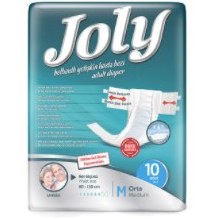 تصویر پوشینه چسبی بزرگسال سایز متوسط 10 عدد جولی Joly Medium Adult Protective Diaper 10 Pieces
