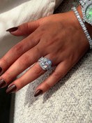 تصویر انگشتر زنانه سولیتر مربعی 