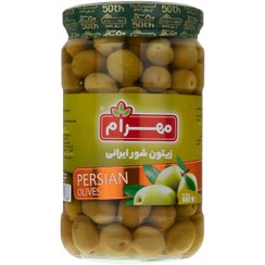 تصویر زیتون شور ایرانی مهرام - 680 گرم 