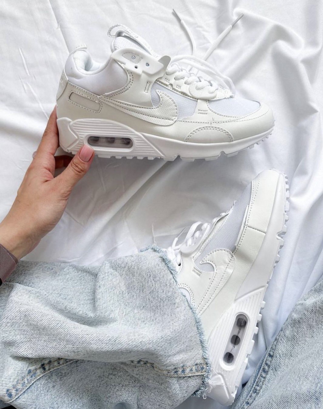 nike w air max 90 white