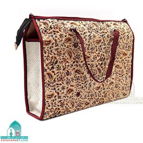 تصویر ساک خرید قلمکار اندازه 44×34 سانتیمتر 