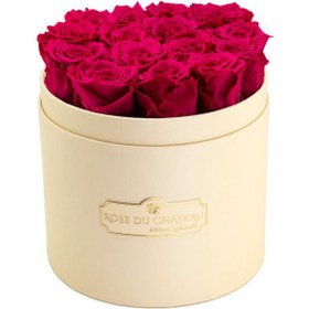 تصویر Pink Preserved Roses in a Peach Flowerbox | کد: ZNB-1J1D 
