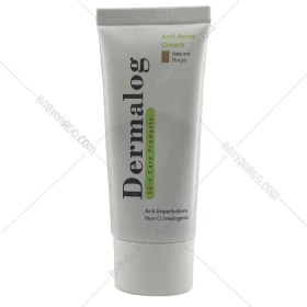 تصویر کرم ضد جوش رنگی بژ طبیعی درمالوگ حجم 30 میلی لیتر Dermalog Natural Beige Anti Acne Cream 30ml