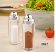 تصویر نمکپاش استوانه لیمون 2 عددی - درب کروم کد 177444 