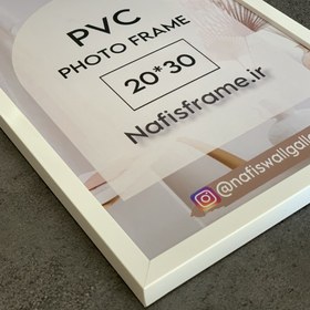 تصویر قاب یک سانت سفید 