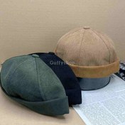 تصویر کلاه لیونی مخمل کبریتی 