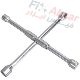 تصویر آچار چرخ سواری تاشو چهار سر بیگ رد مدل TRX31201 BIGRED Folding Lug Wrench 14 Inch model TRX31201