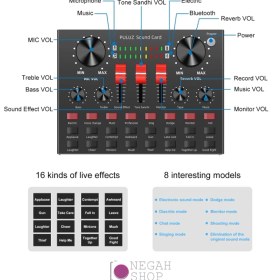 تصویر کارت صدا Puluz V8s 