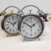 تصویر ساعت دیواری و رومیزی سیتی زن تمام فلزی نقره ای 