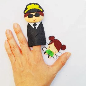 تصویر عروسک انگشتی نمدی مشاغل 