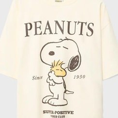 تصویر تیشرت اسنوپی زنانه استرادیواریوس STRADIVARIUS Peanuts t-shirt 