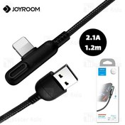 تصویر کابل لایتنینگ جویروم Joyroom S-M392 Baige Series LED Lightning Cable توان 2.1 آمپر طول 1.2 متر - مشکی 