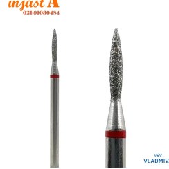 تصویر سرسوهان شنی مدل اشکی نازک نوار قرمز 