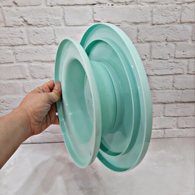 تصویر پایه یا صفحه گردان کیک پلاستیکی قطر 28 سانت 