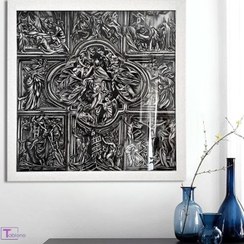 تصویر تابلو طراحی سیاه قلم 