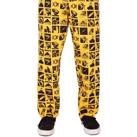 تصویر شلوار Obey Giant Obey Carpenter Pants "Hardwork Chaos" Zine Energy Yellow