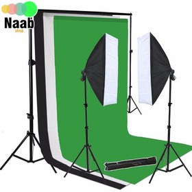 تصویر سه پایه فون پرتابل Panasn 809A+ Portable Background holder(میله 3 متری) +کیف قابل حمل 