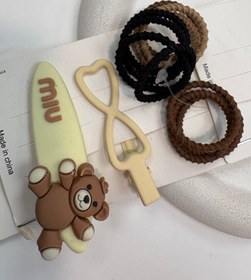 تصویر گیره پگی پاستیلی و کش 