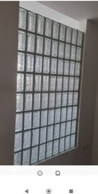 تصویر بلوک شیشه ای نیمه مدل چکشی 