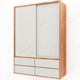 تصویر کمد لباس درب ریلی کد TSH-10104 