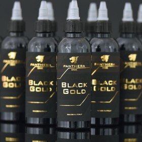 تصویر رنگ تاتو پنترا بلک گلد حجم ۱۵۰ میل 