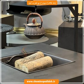 تصویر آتشدان گازی مربع ۹۰ 