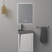 تصویر ست کابینت و روشویی آلکا مدل 4045 به همراه آینه بک لایت 