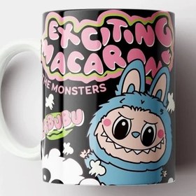 تصویر ماگ سرامیکی طرح عروسک لبوبو کیوت فانتزی کد85 