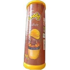 تصویر چیپس 180 گرمی با طعم باربیکیو یامی 