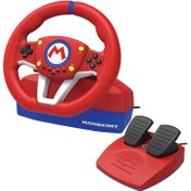 تصویر فرمان بازی نینتندو سوییچ مدل Mario kart racing HORI Mario Kart Racing Wheel Pro Mini